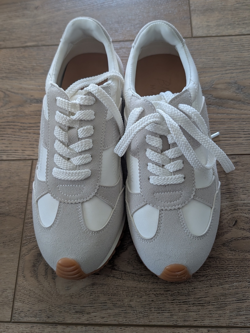 Women’s Neutral White & Light Gray Athletic Sneakers